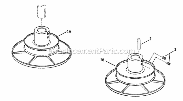 Drive Disc Assembly Diagram and Parts List for 2811X5S  Snapper Lawn Tractor