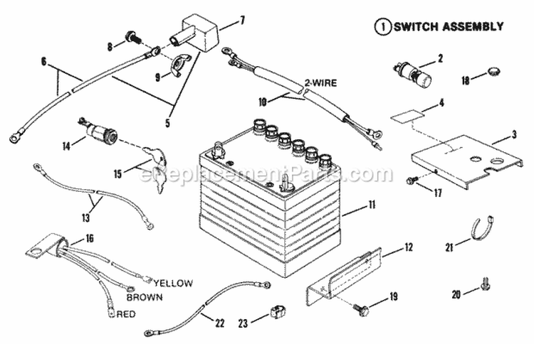 Electrical Systems Diagram and Parts List for 2811X5S  Snapper Lawn Tractor