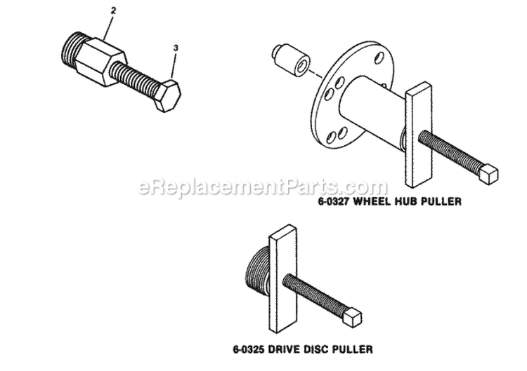 Special Tools Diagram and Parts List for 2811X5S  Snapper Lawn Tractor