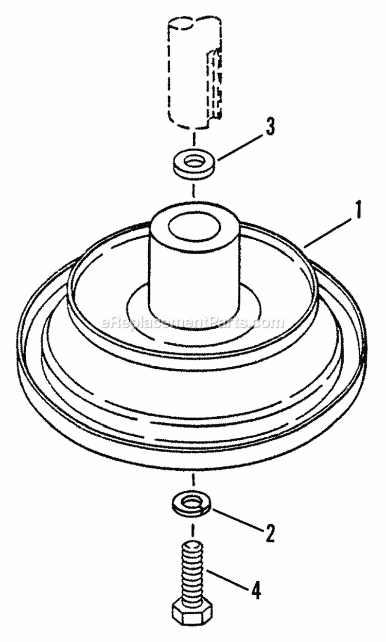 Drive Disc Assembly Diagram and Parts List for 421613BVE1  Snapper Lawn Tractor