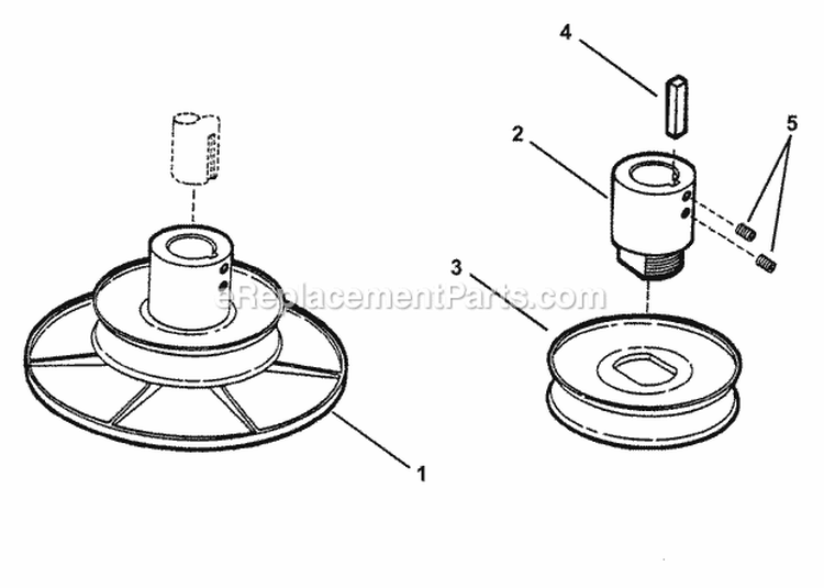 Drive Disc Assembly Diagram and Parts List for 421616BVE 82384 Snapper Lawn Tractor