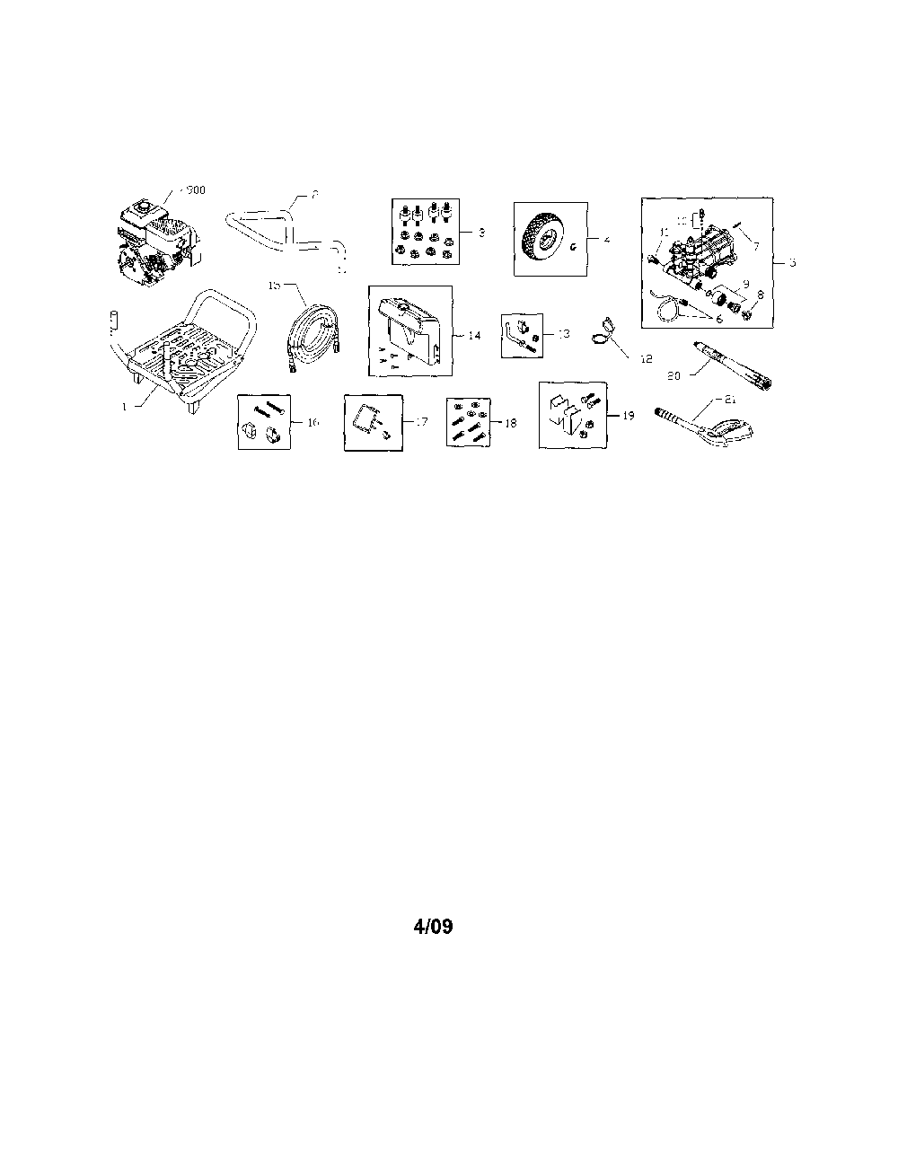 Pressure washer Diagram and Parts List for 580752641  Snapper Pressure Washer