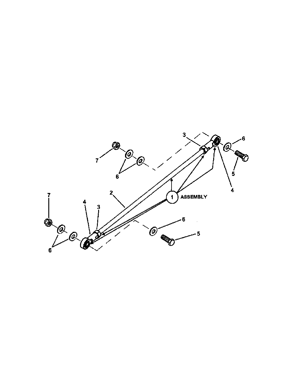 Hydro pump linkage Diagram and Parts List for 85673  Snapper Lawn Mower
