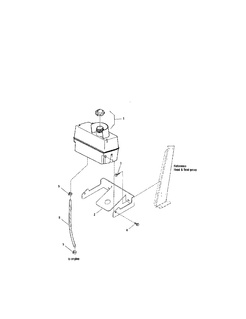 Fuel tank Diagram and Parts List for 28838  Snapper Lawn Tractor