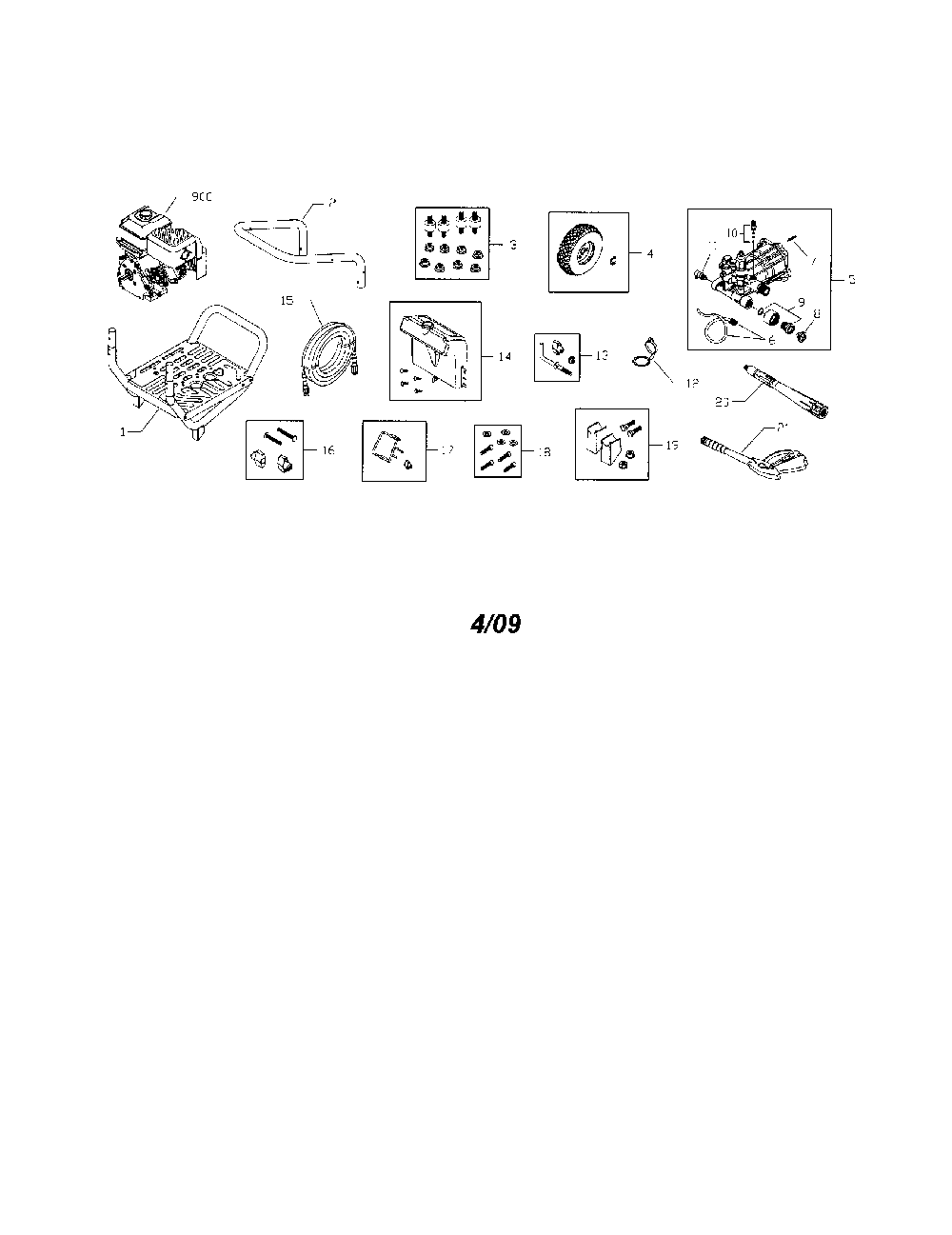 Pressure washer Diagram and Parts List for 580752661  Snapper Pressure Washer