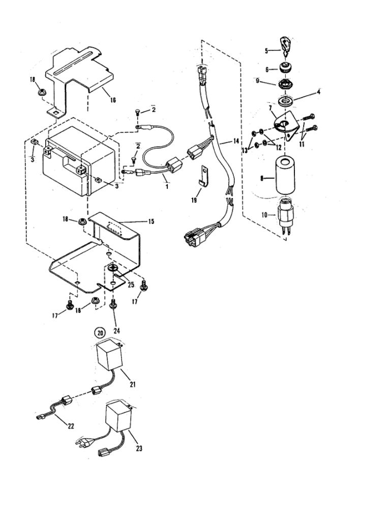 Electric Start Diagram and Parts List for EP21500E  Snapper Lawn Mower