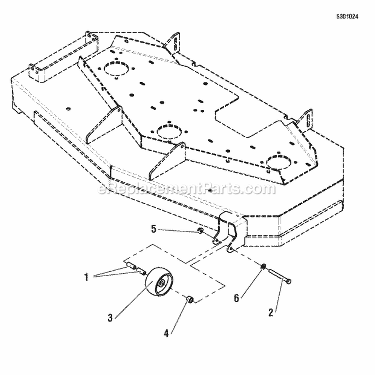48 Mower Deck Group - Rollers Diagram and Parts List for 400ZB2748 5900528 Snapper Lawn Tractor