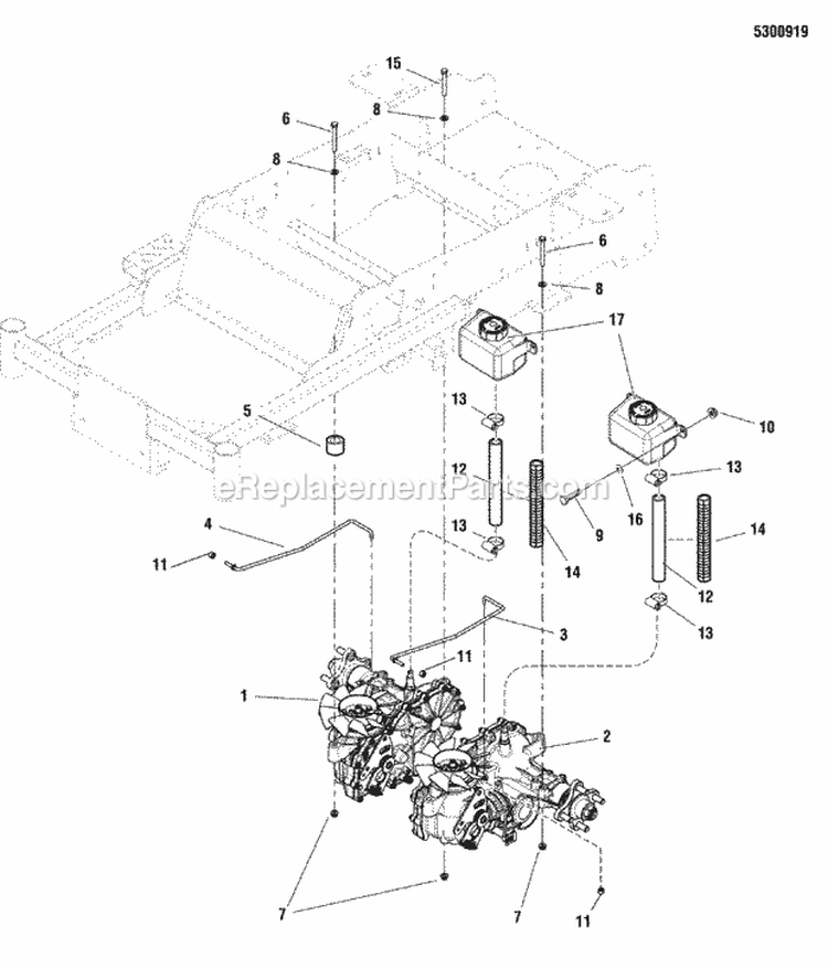 Hydraulic Group Diagram and Parts List for 400ZB2748 5900528 Snapper Lawn Tractor