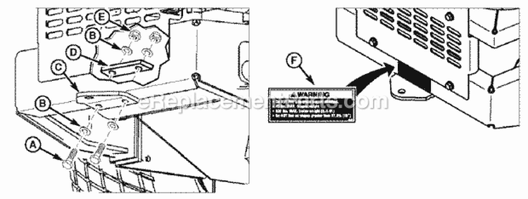 Trailer Hitch Kit (Zt Series 0) Diagram and Parts List for 5049751  Snapper Lawn Tractor Accessories