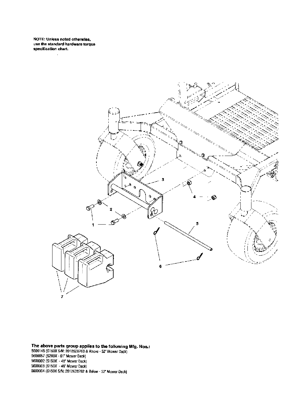Weight mount Diagram and Parts List for 5600003  Snapper Leaf Blower / Vacuum