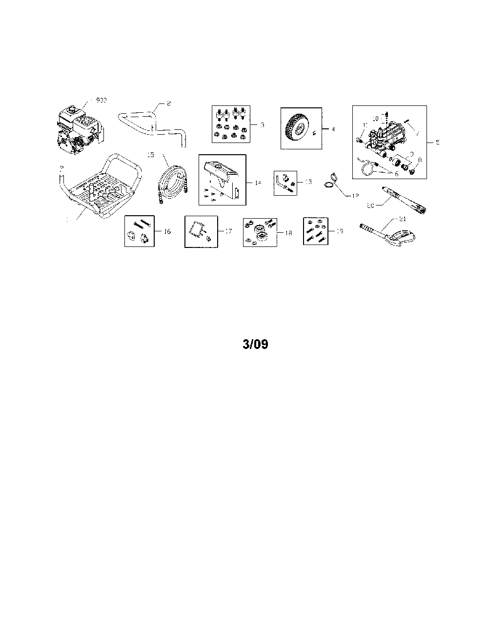Pressure washer Diagram and Parts List for 580752660  Snapper Pressure Washer