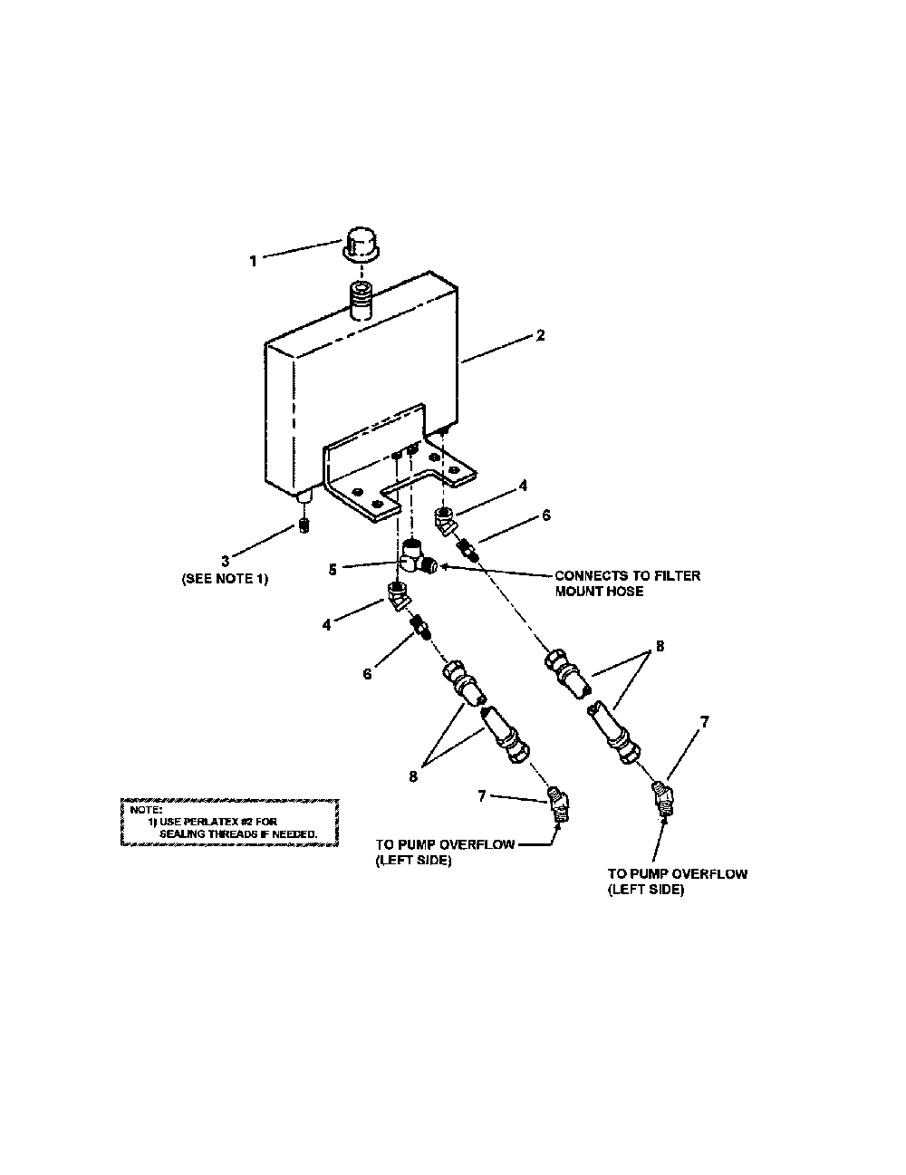 Oil tank (model splh231khe) Diagram and Parts List for SPA610-  Snapper Lawn Mower