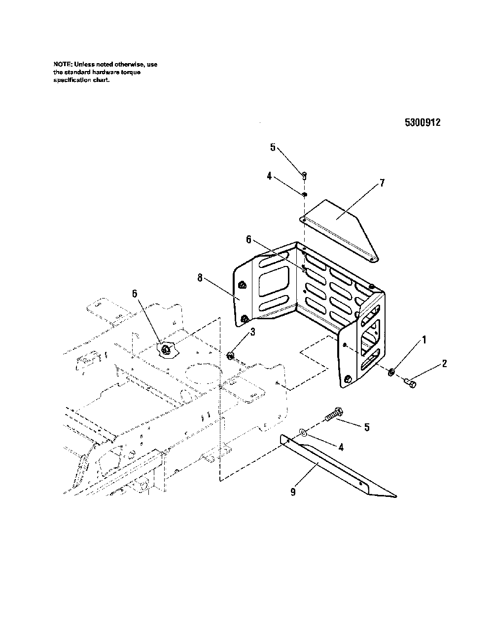 Rear bumper Diagram and Parts List for 5900743  Snapper Lawn Mower