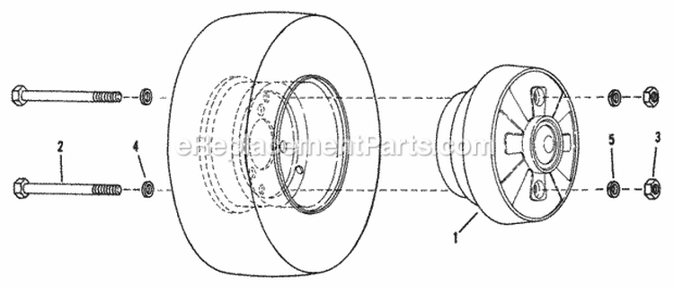 Wheel Weight Diagram and Parts List for 7060742  Snapper Lawn Tractor Accessories