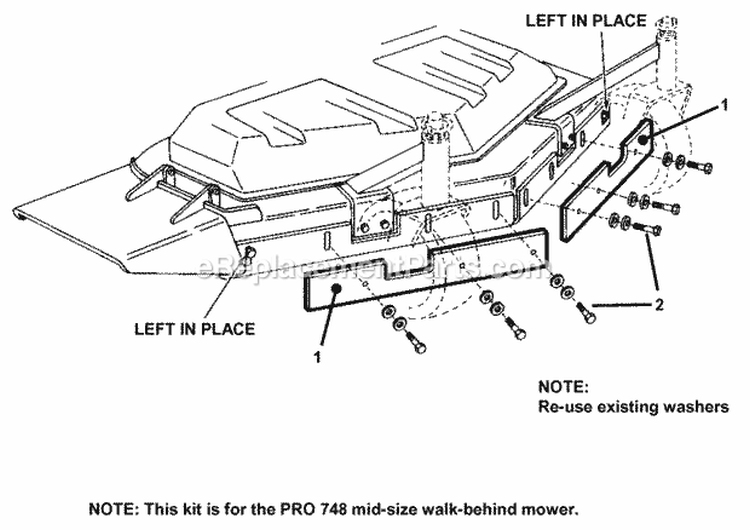 Front Ballast - For Sulky (Pro 748) Diagram and Parts List for 7061195  Snapper Lawn Tractor Accessories