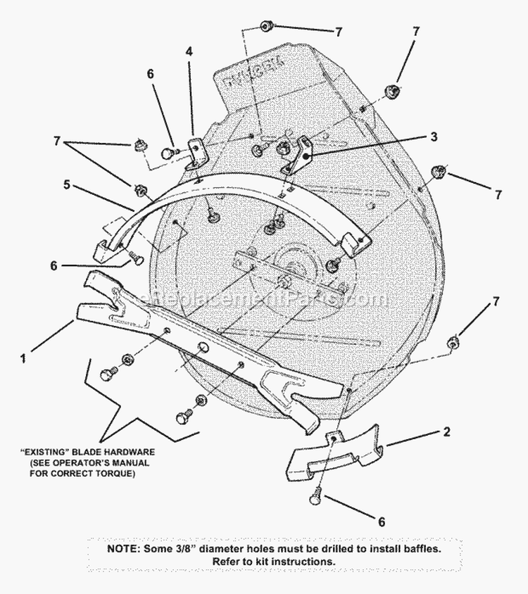 30 Recycling Diagram and Parts List for 7061254  Snapper Lawn Tractor