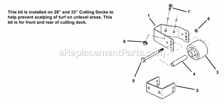 Gage Wheel Diagram and Parts List for 7061400  Snapper Lawn Tractor