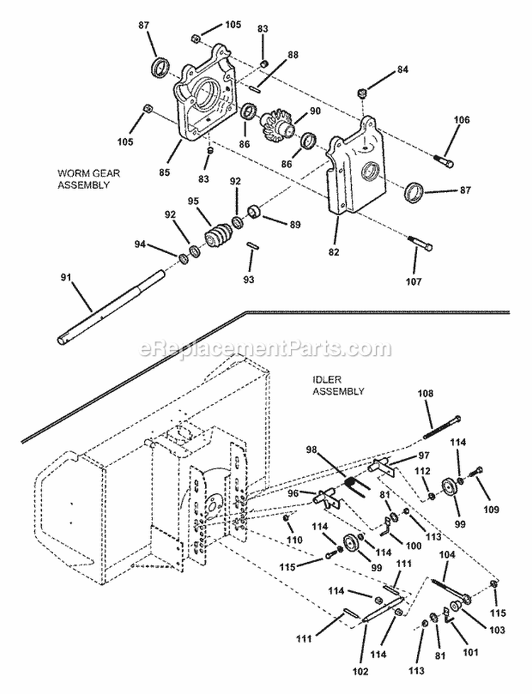 Two Stage Snowblower 40 (Part 4) Diagram and Parts List for 7063004  Snapper Lawn Tractor Accessories
