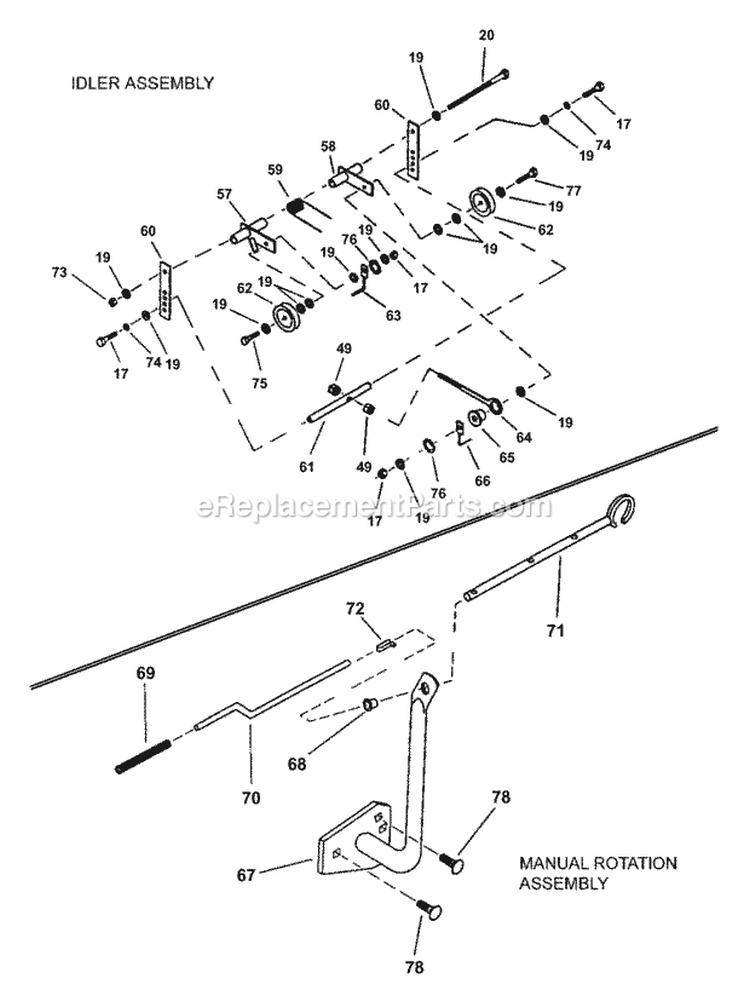 Debris Blower (Part 3) Diagram and Parts List for 7063006  Snapper Lawn Tractor Accessories