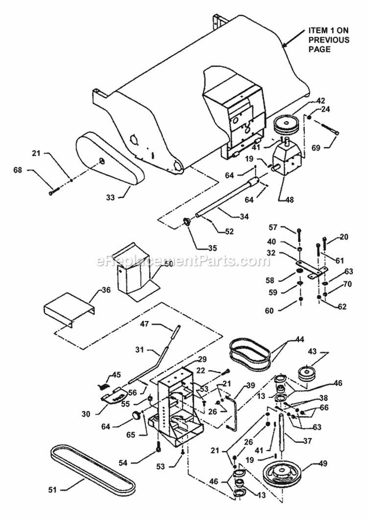 Rotary Broom 47 (Part 2) Diagram and Parts List for 7063007  Snapper Lawn Tractor Accessories