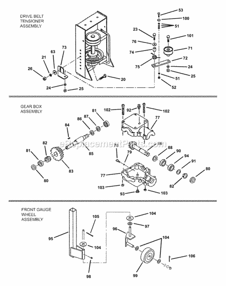 Rotary Broom 47 (Part 3) Diagram and Parts List for 7063007  Snapper Lawn Tractor Accessories