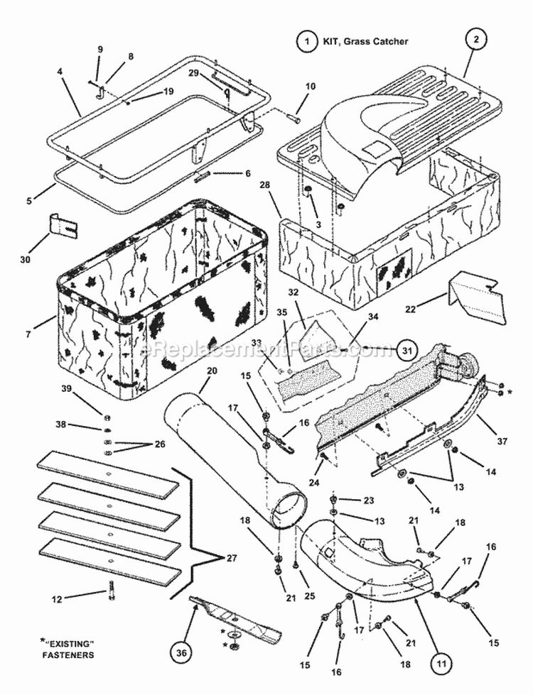 Page B Diagram and Parts List for 7063172  Snapper Lawn Tractor