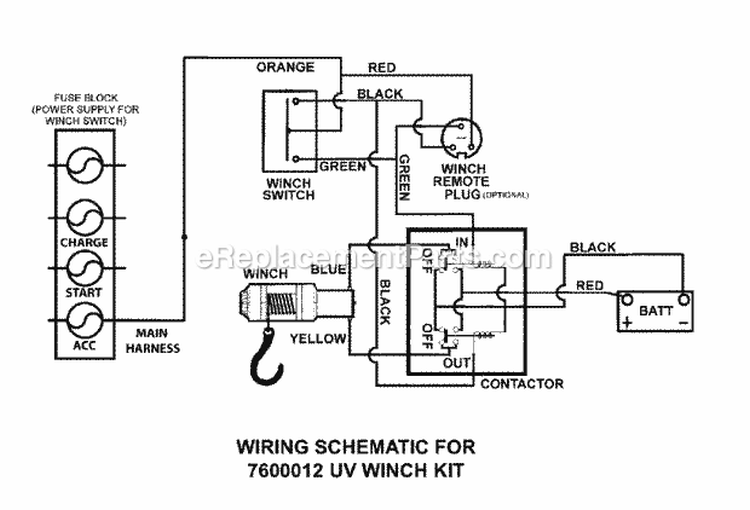 Page B Diagram and Parts List for 7600012  Snapper Lawn Tractor Accessories
