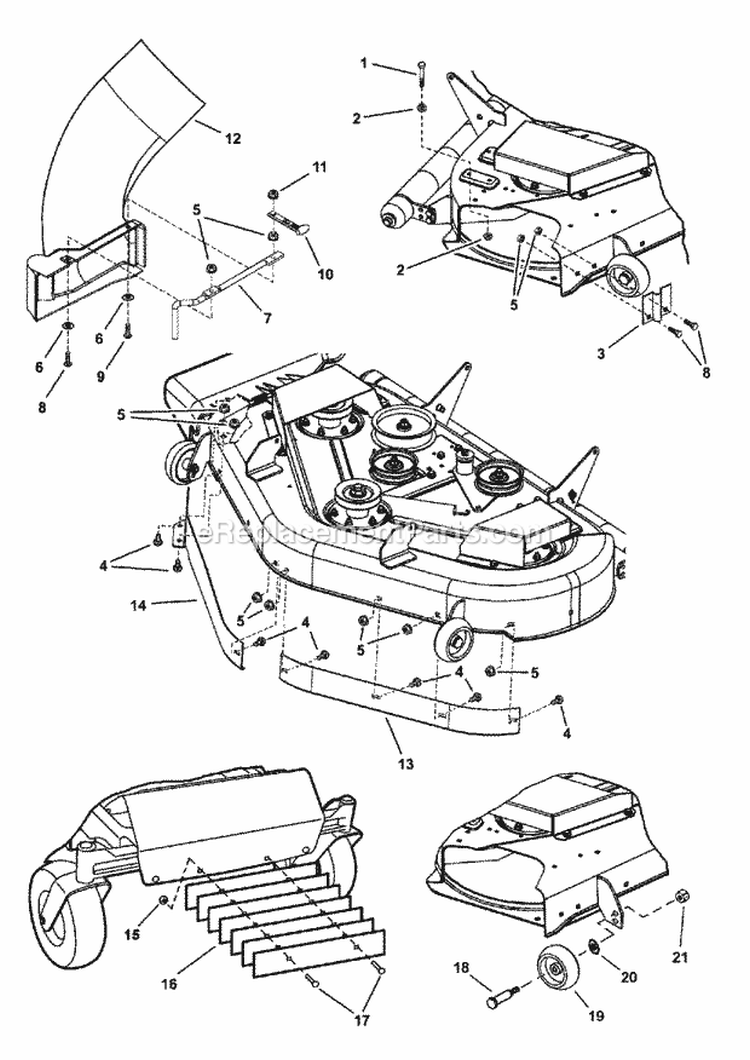 Baffle  Weight Group Diagram and Parts List for 7600029  Snapper Lawn Tractor Accessories
