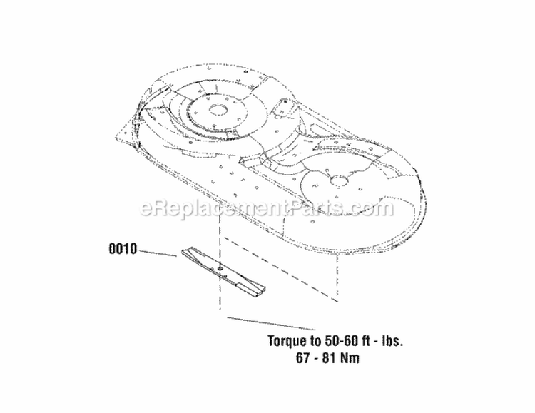 Mower Blade Kit Diagram and Parts List for 7600152  Snapper Lawn Tractor Accessories