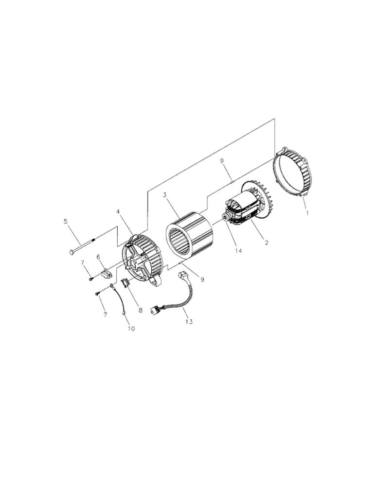 Alternator Diagram and Parts List for 030214  Snapper Generator