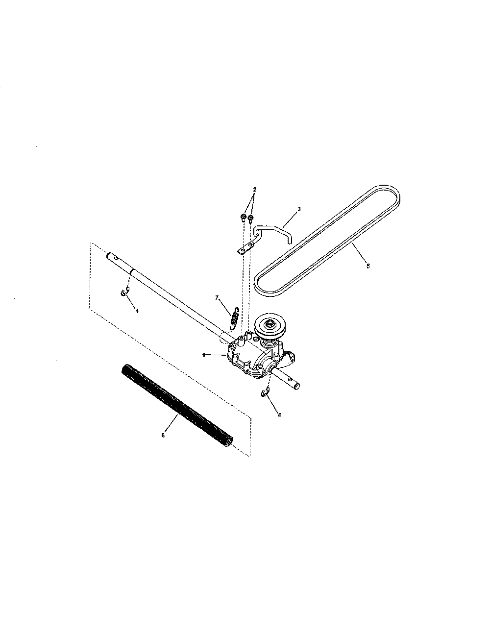 Transmission Diagram and Parts List for 13037129  Snapper Lawn Mower