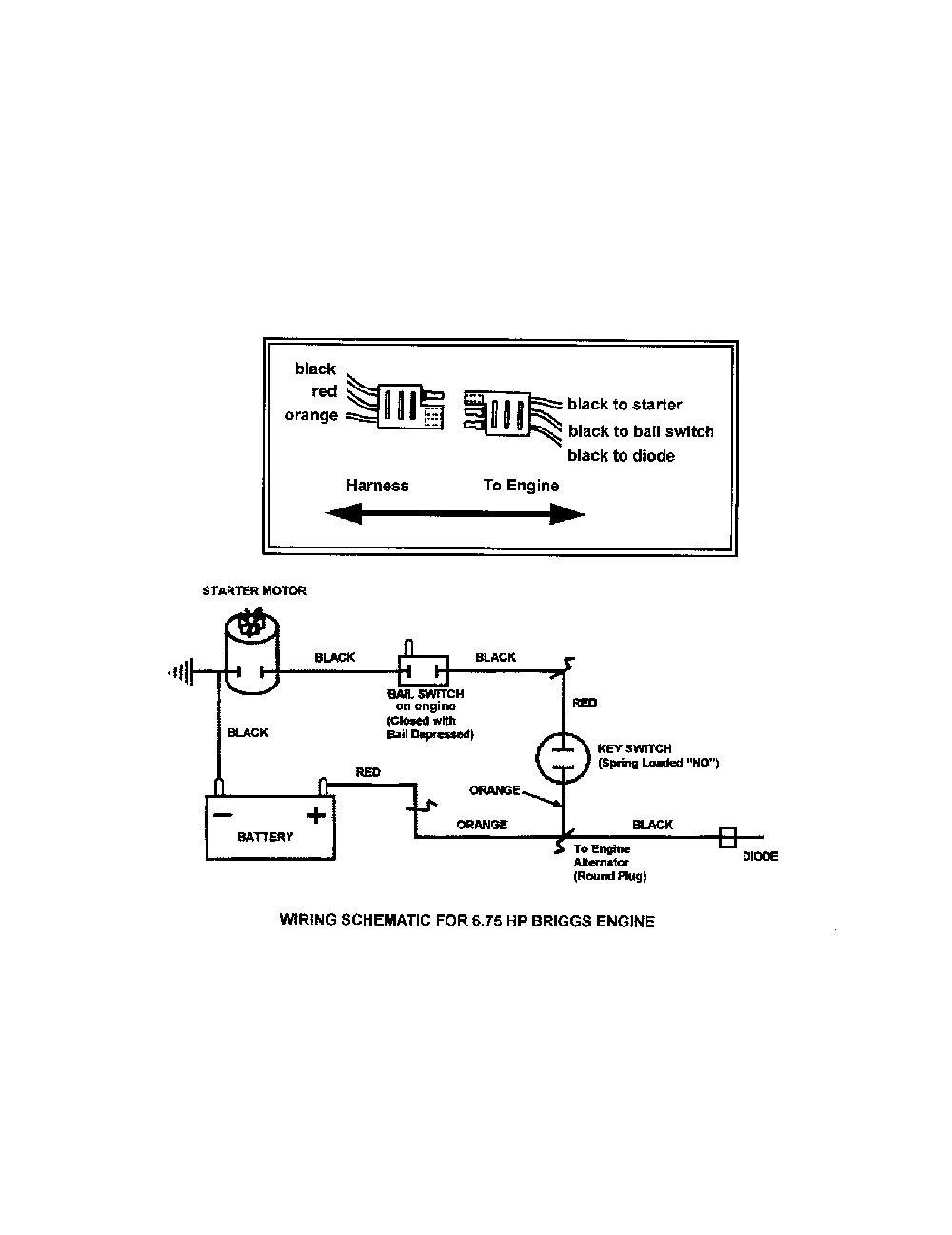 Wiring schematic Diagram and Parts List for 13037123  Snapper Lawn Mower