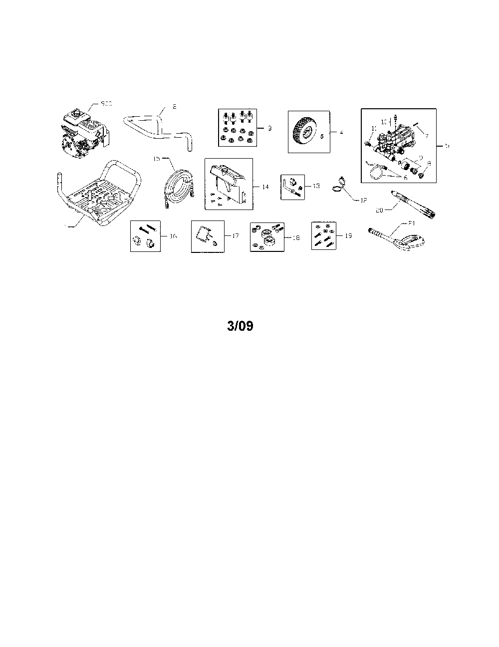 Pressure washer Diagram and Parts List for 580752640  Snapper Pressure Washer