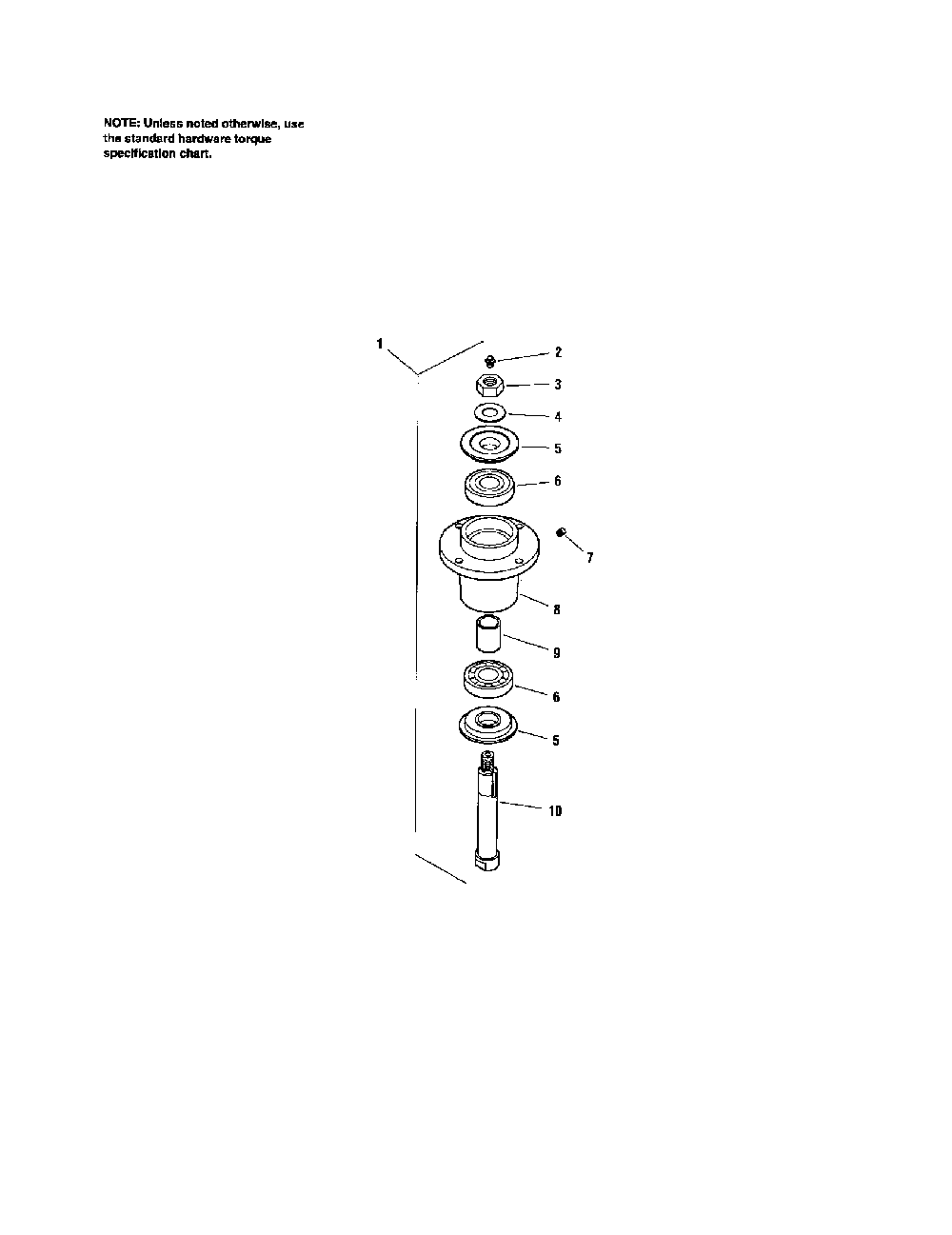 36"/48" mower deck-spindle Diagram and Parts List for 5900702  Snapper Lawn Mower