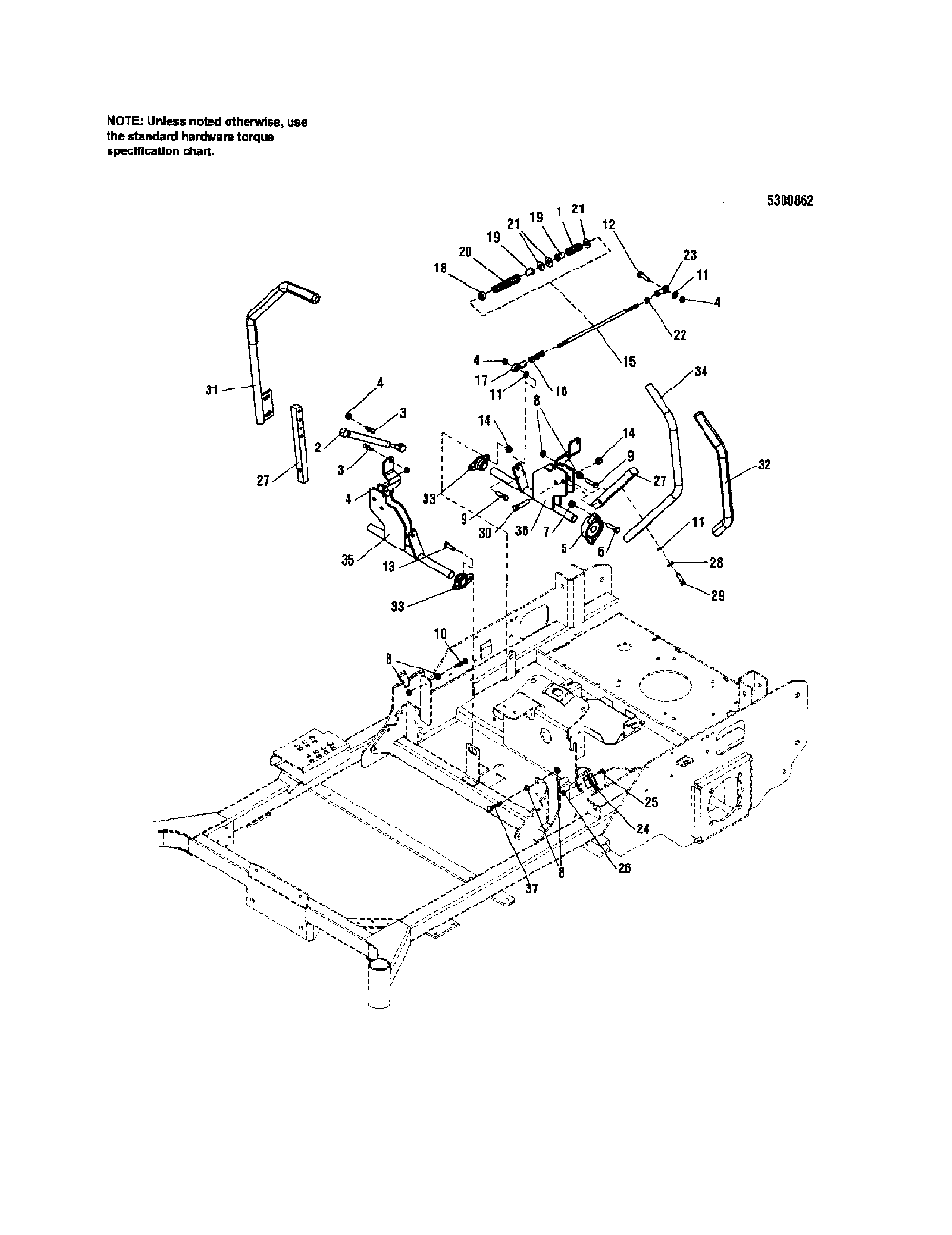 Motion control Diagram and Parts List for 5900693  Snapper Lawn Mower