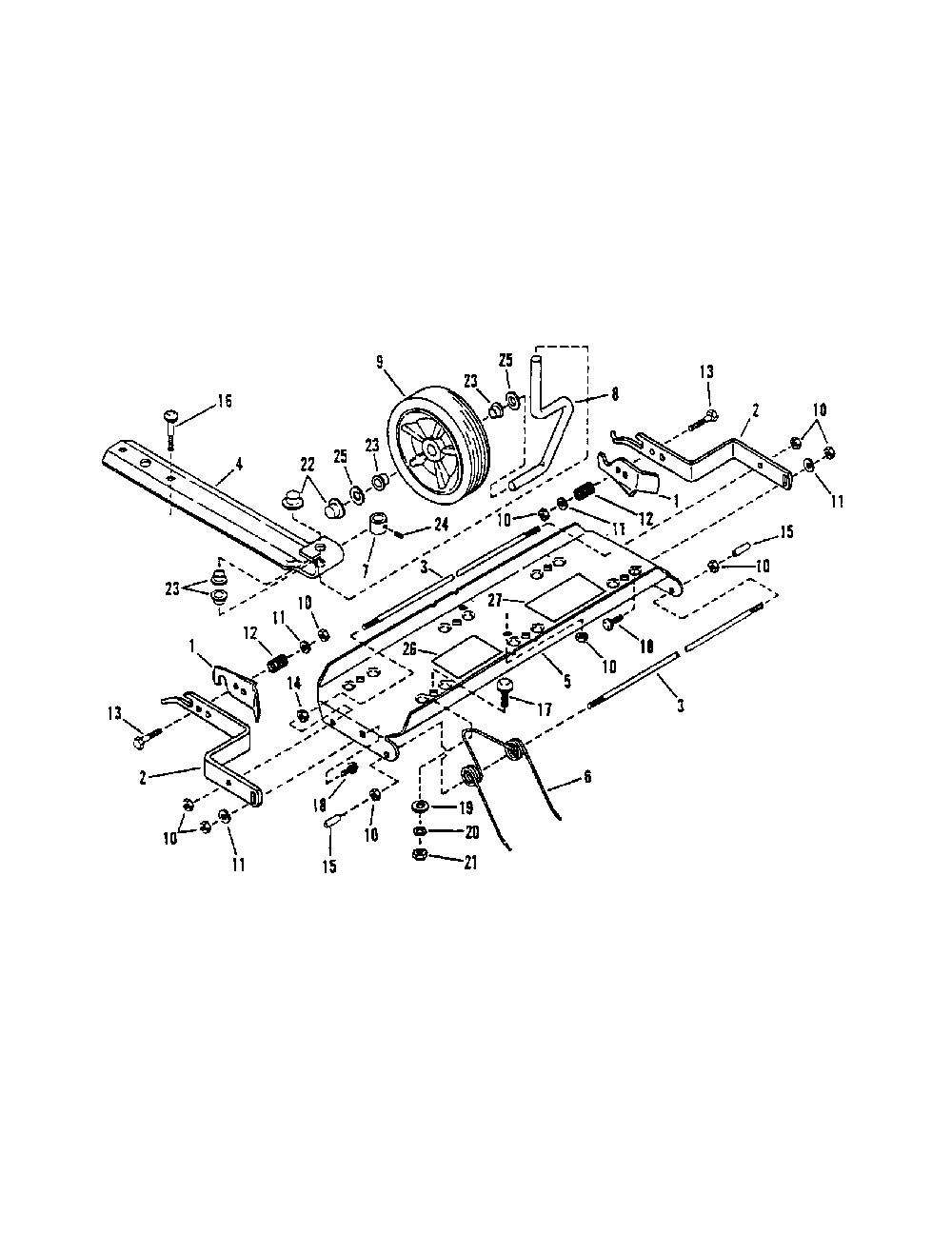 Thatcherizer Diagram and Parts List for NFR216012  Snapper Lawn Mower