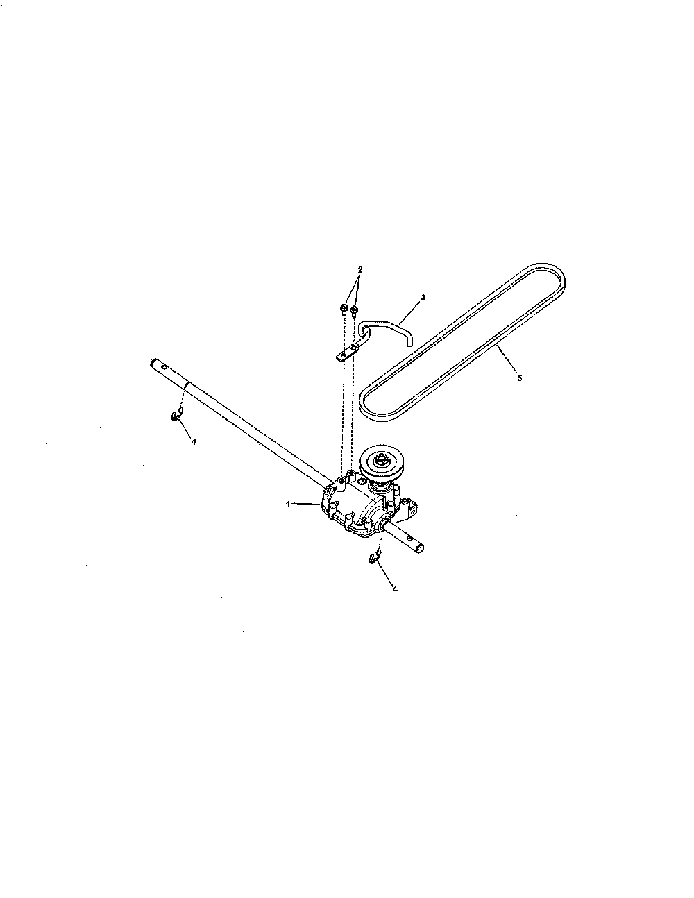 Transmission Diagram and Parts List for 130381460  Snapper Lawn Mower