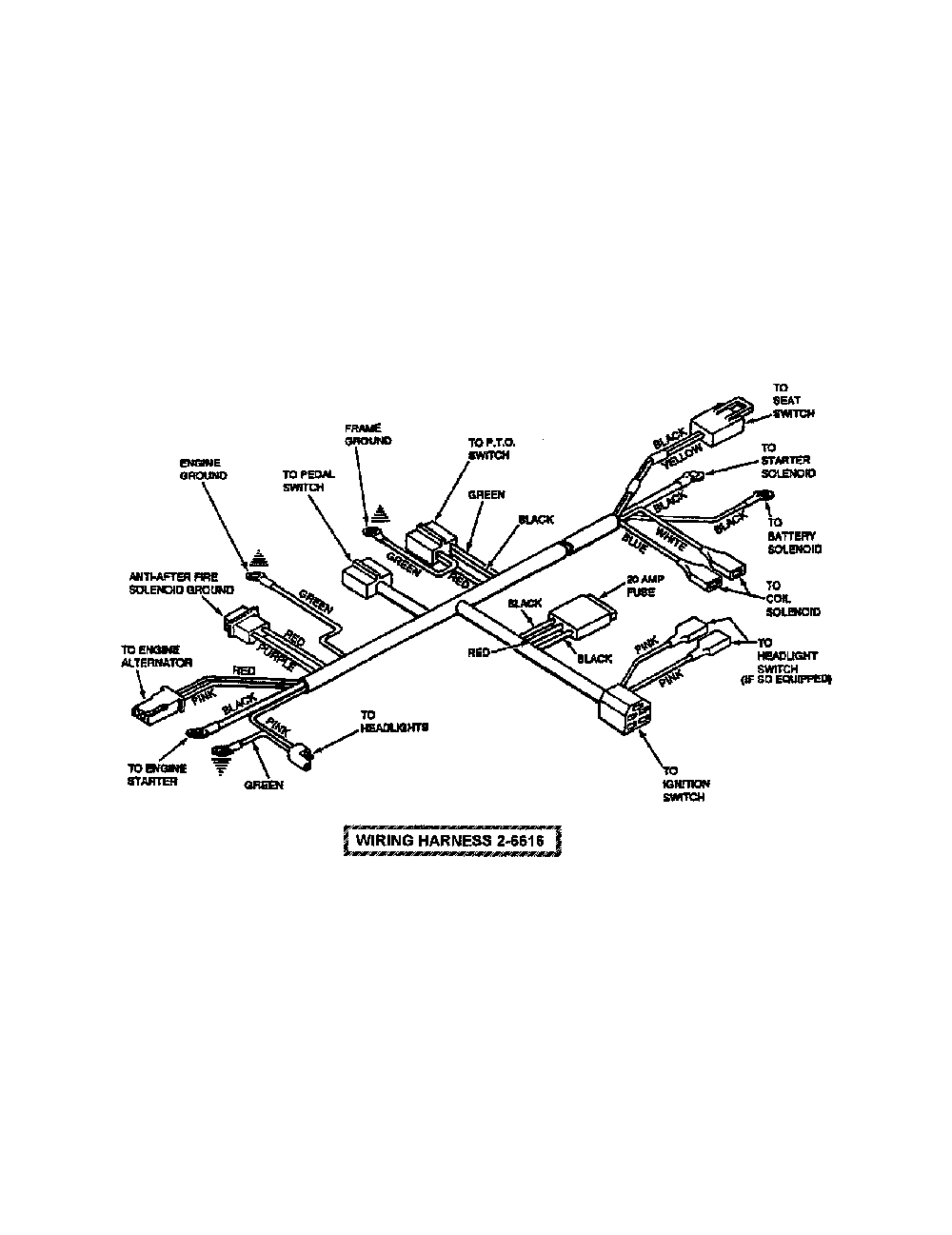 Electrical-wiring harness Diagram and Parts List for WLT145H38GKV  Snapper Lawn Tractor