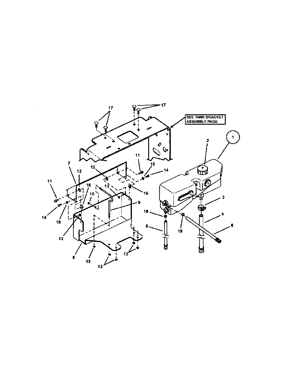 Oil tank (all except splh231khe) Diagram and Parts List for SPA610-  Snapper Lawn Mower