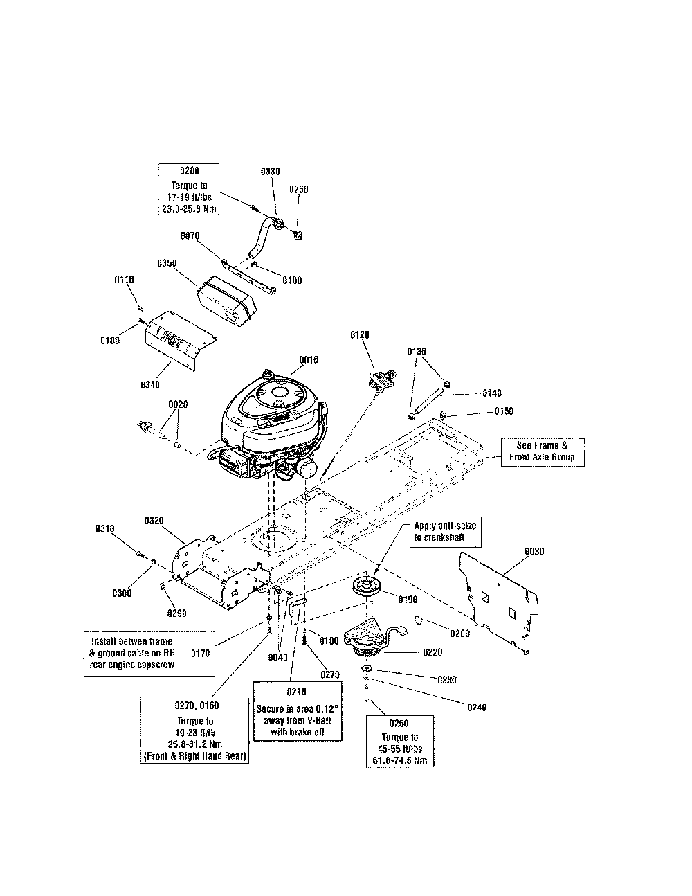 Engine-21hp b&s single pro series Diagram and Parts List for 280120  Snapper Lawn Tractor
