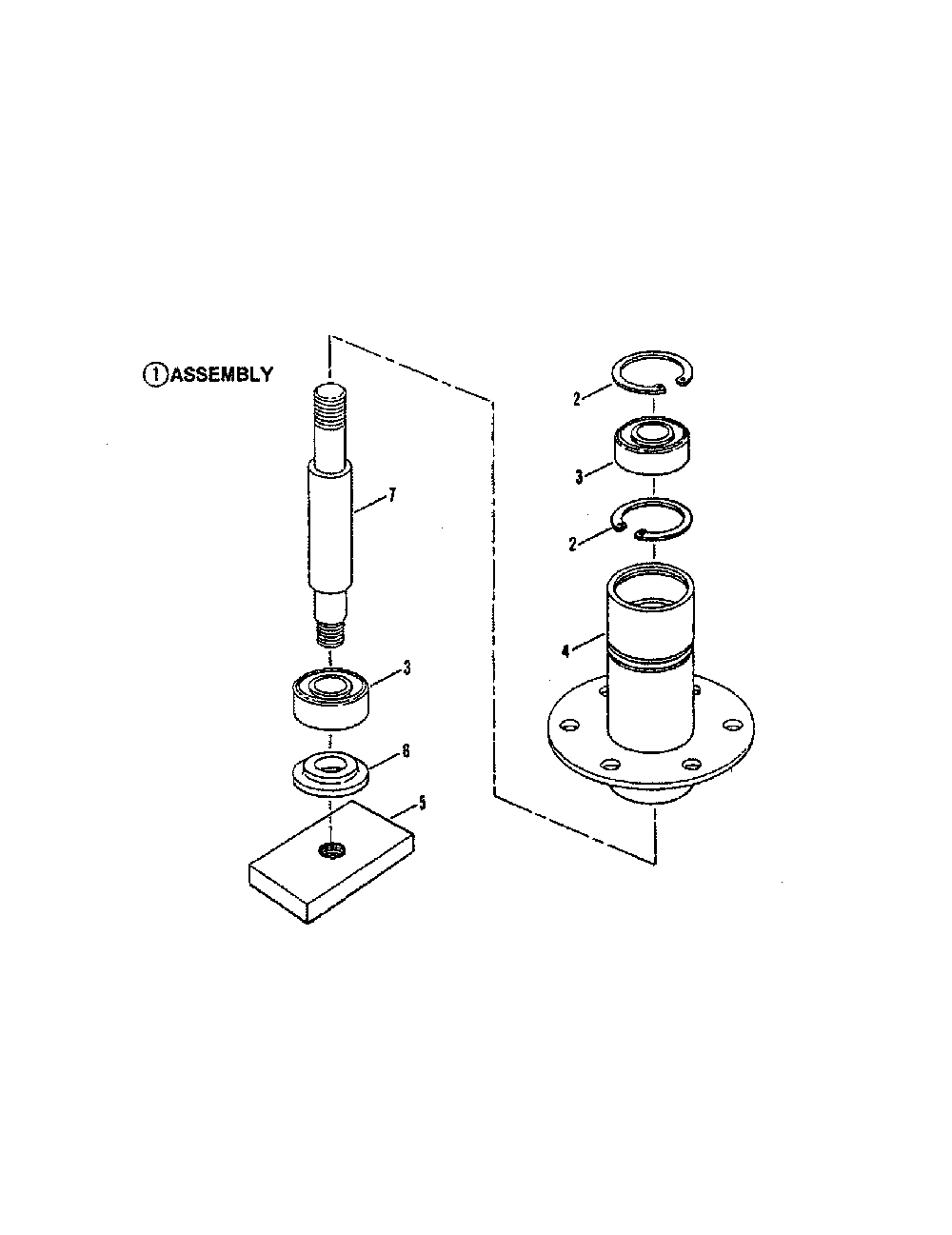 Spindle-42" cutting deck Diagram and Parts List for WLT160H42HBV2  Snapper Lawn Tractor