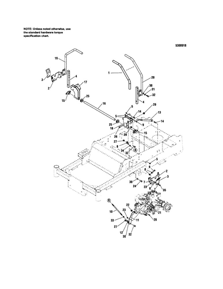 Motion Control Diagram and Parts List for 5900709  Snapper Lawn Mower