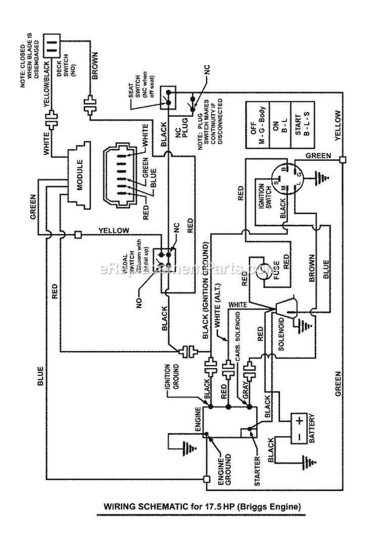 Page Y Diagram and Parts List for C3317523BVE 7800368 Snapper Lawn Tractor