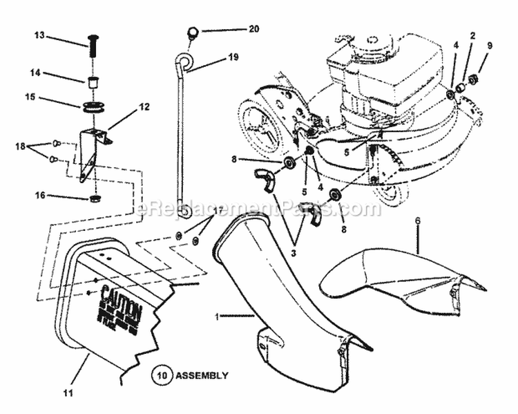 Adapter Brackets Diagram and Parts List for CP215013KWV 84667 Snapper Lawn Mower