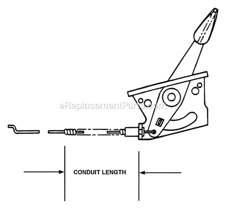 Throttle Controls Diagram and Parts List for CP215013KWV 84667 Snapper Lawn Mower
