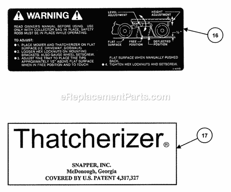 Decals (Part 3) Diagram and Parts List for CP215013KWV 84667 Snapper Lawn Mower