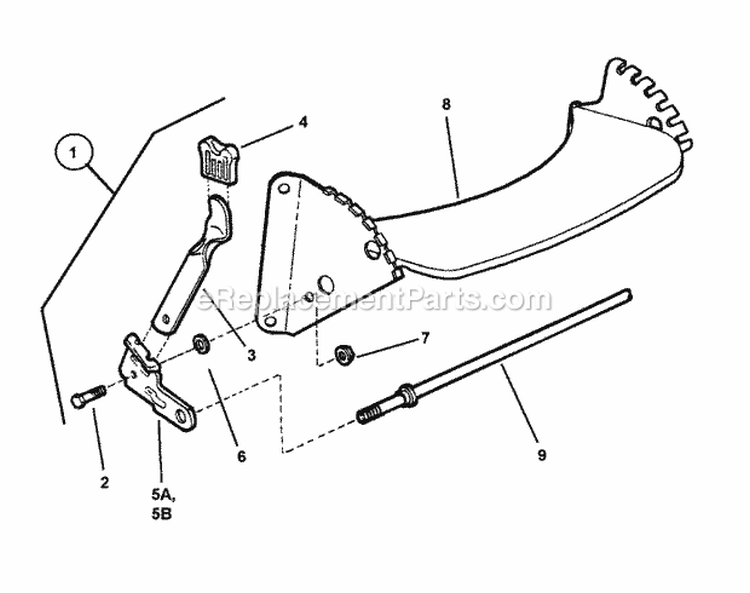 Front Wheel Bracket Latches Diagram and Parts List for CRP216018KWV 80656 Snapper Lawn Mower