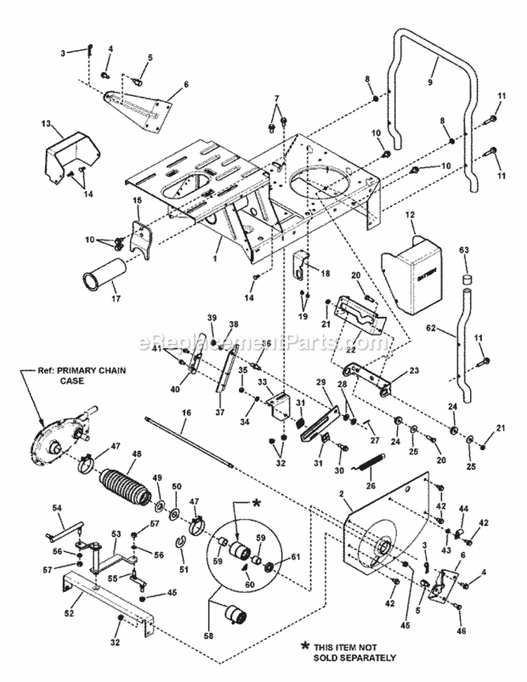 Main Case Lh Fender  Yoke Lift Group Diagram and Parts List for 2812524BVE 7800785 Snapper Lawn Tractor
