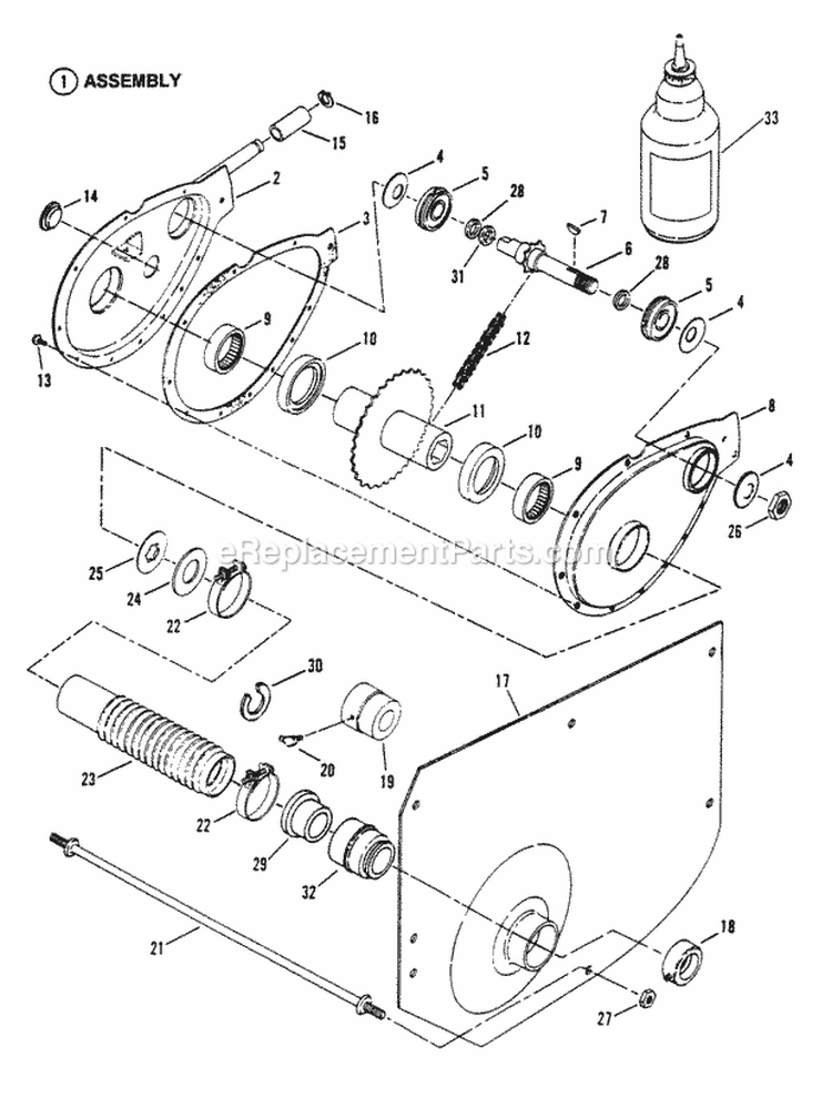 Chain Case LH Fender Diagram and Parts List for E250815BE Euro Snapper Lawn Tractor