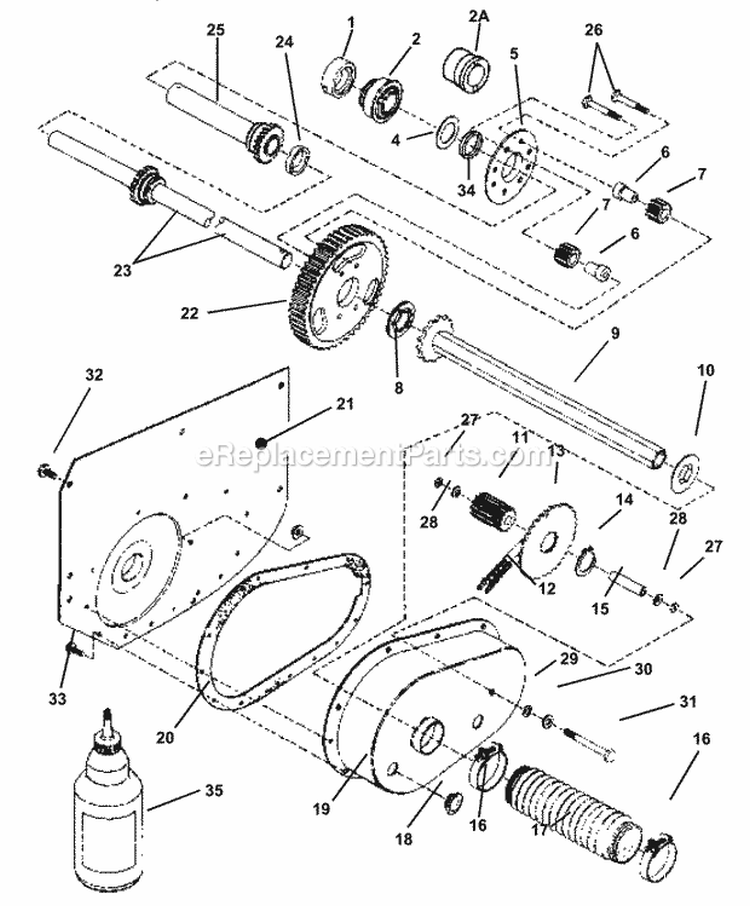 Differential RH Fender Diagram and Parts List for E250818BE 84265 Snapper Lawn Tractor